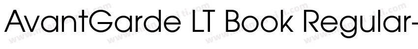 AvantGarde LT Book Regular字体转换